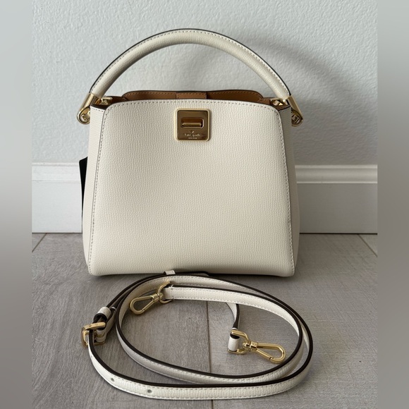 Kate Spade Phoebe Small Top Handle Bag in Cream - Picture 6 of 6